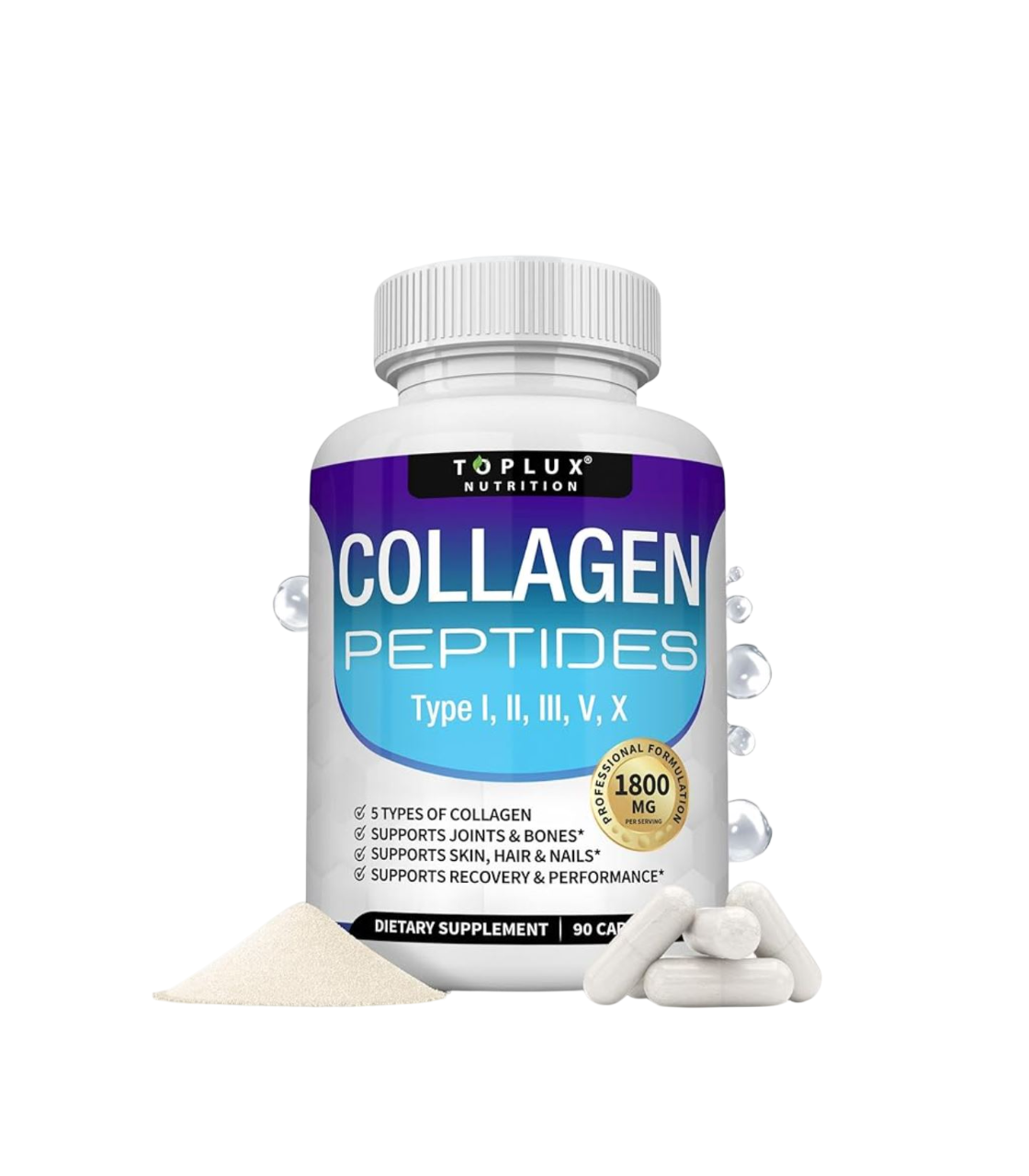 Collagen Peptides Toplux Nutrition 60 Caps