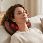 Masajeador de Almohada Doble Hélice Eléctrico Lumbar Cuello y Espalda