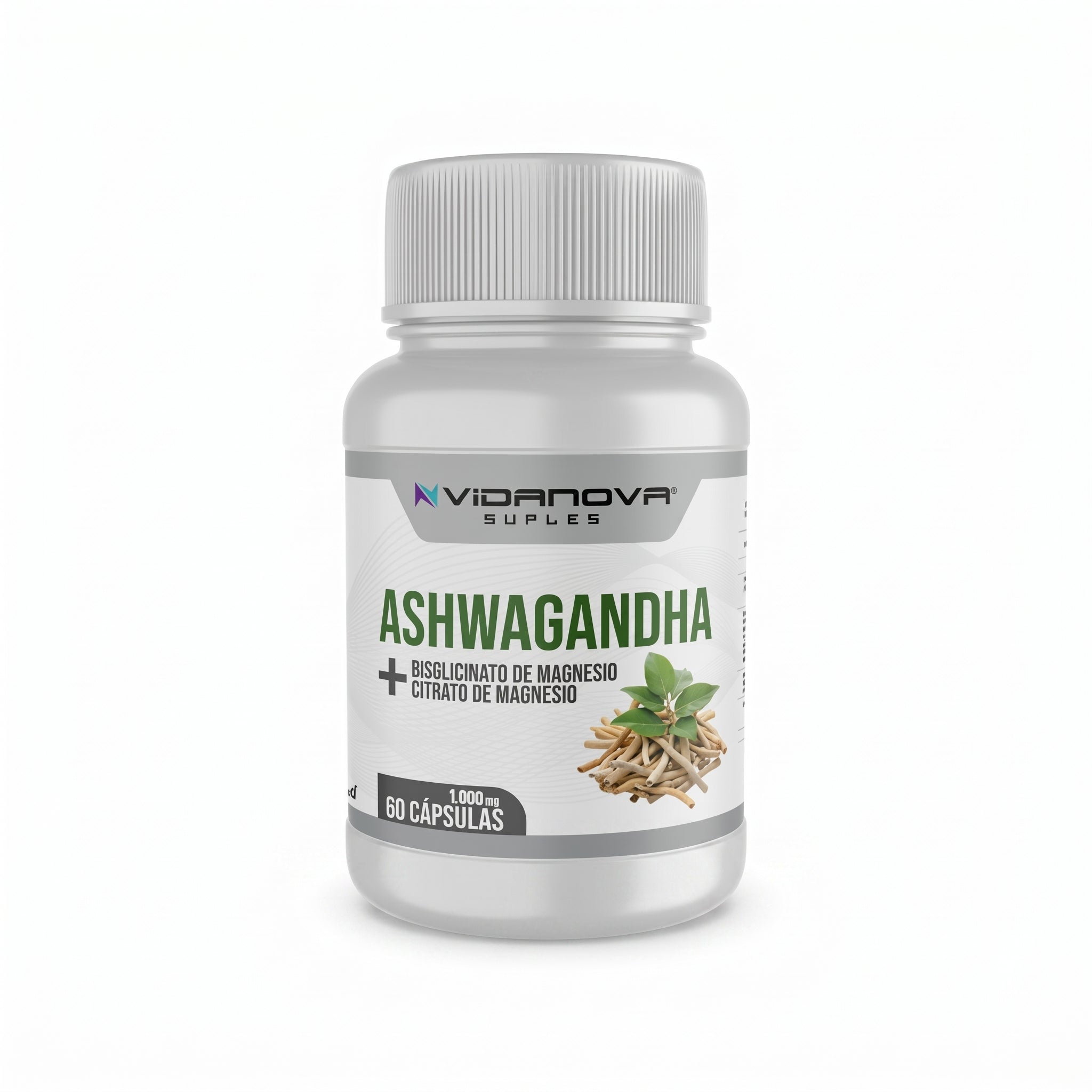 Ashwagandha + Magnesio 1000mg 60 Caps