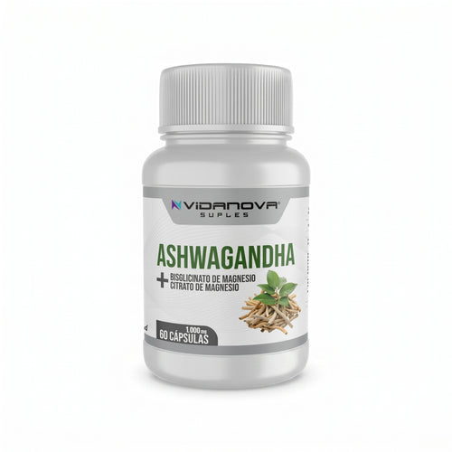 Ashwagandha + Magnesio 1000mg 60 Caps