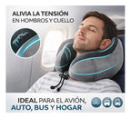 Almohada Cervical de Viaje Multifuncional Ajustable para el Cuello Gris