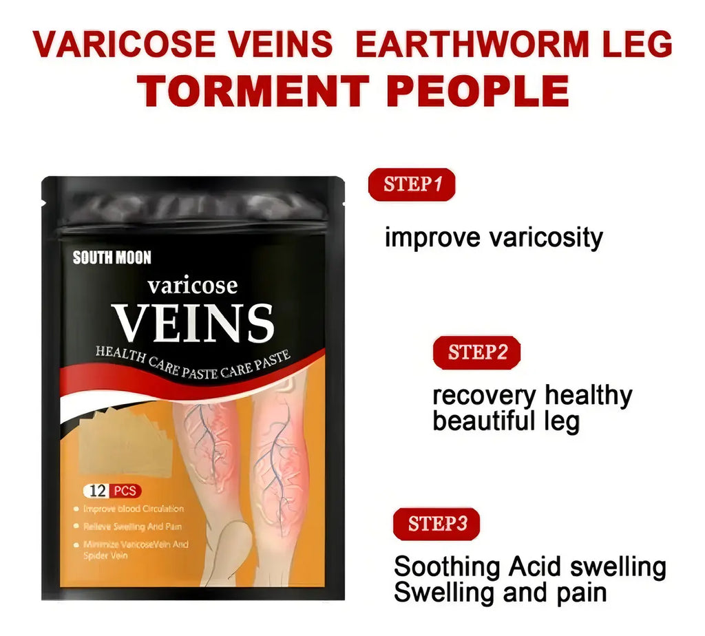 KIT Varicose Veins Spray para las Venas Varicosas + 12 Parches para Várices