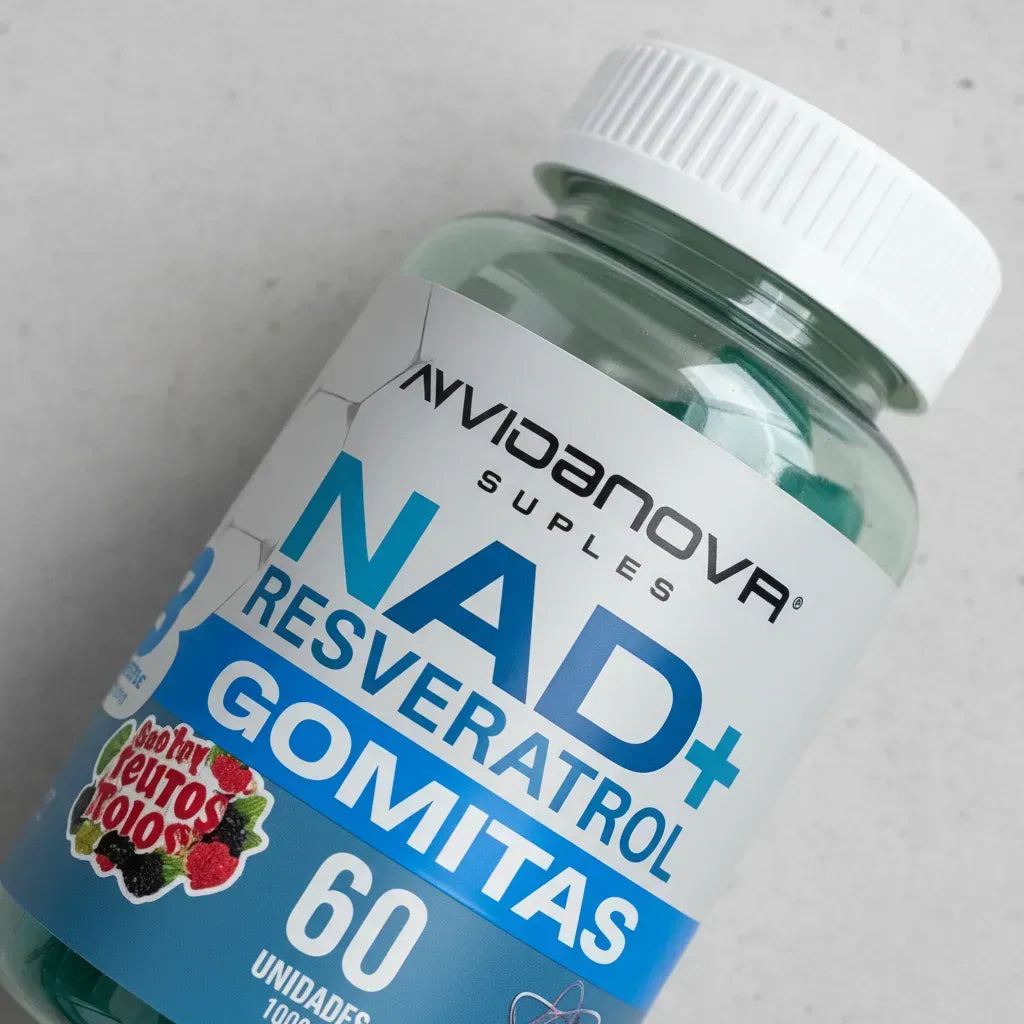 Nad+ Resveratrol Gomitas Sabor Frutos Rojos 1000mg