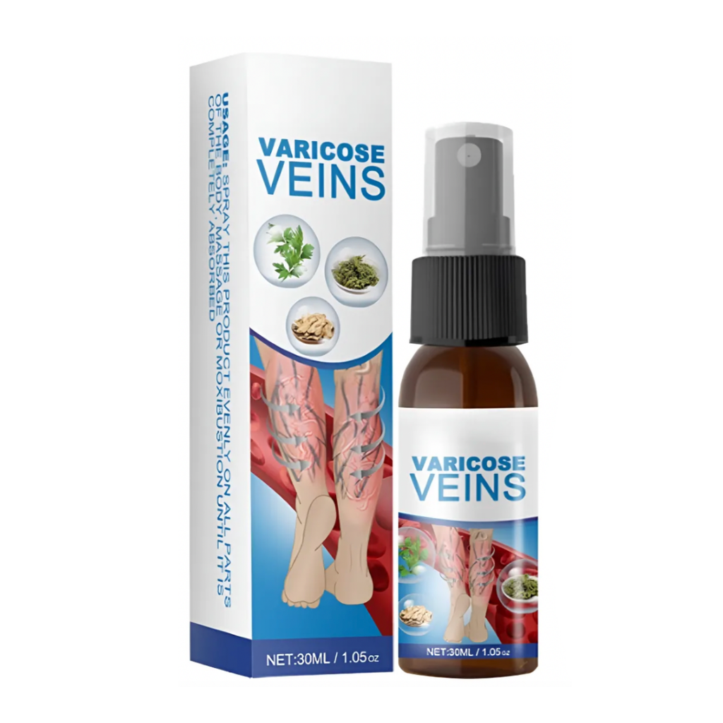 KIT Varicose Veins Spray para las Venas Varicosas + 12 Parches para Várices