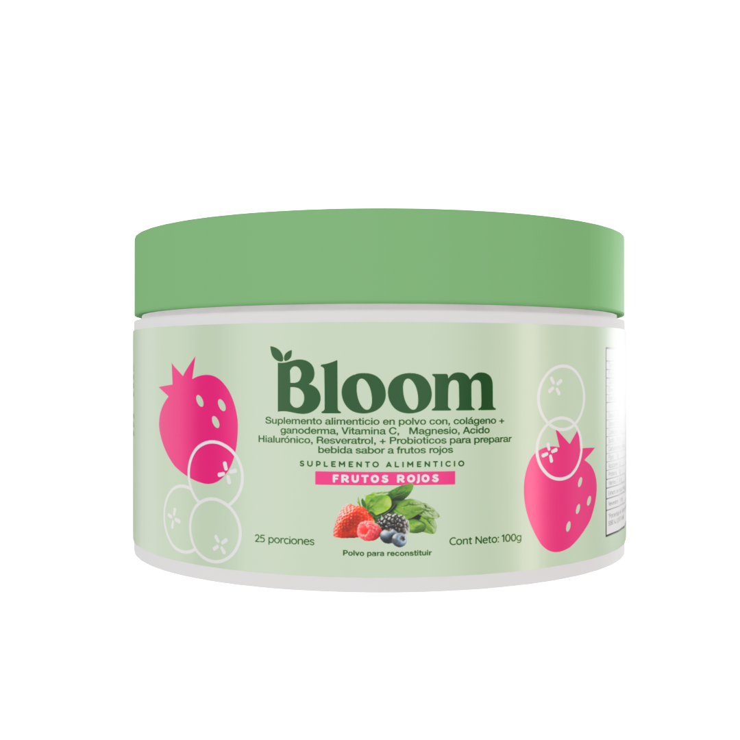 Bloom Nutrition Jugo Verde Superfood Frutos Rojos 100gr
