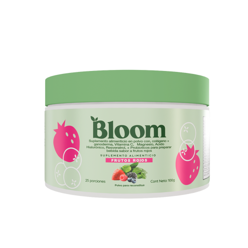 Bloom Nutrition Jugo Verde Superfood Frutos Rojos 100gr