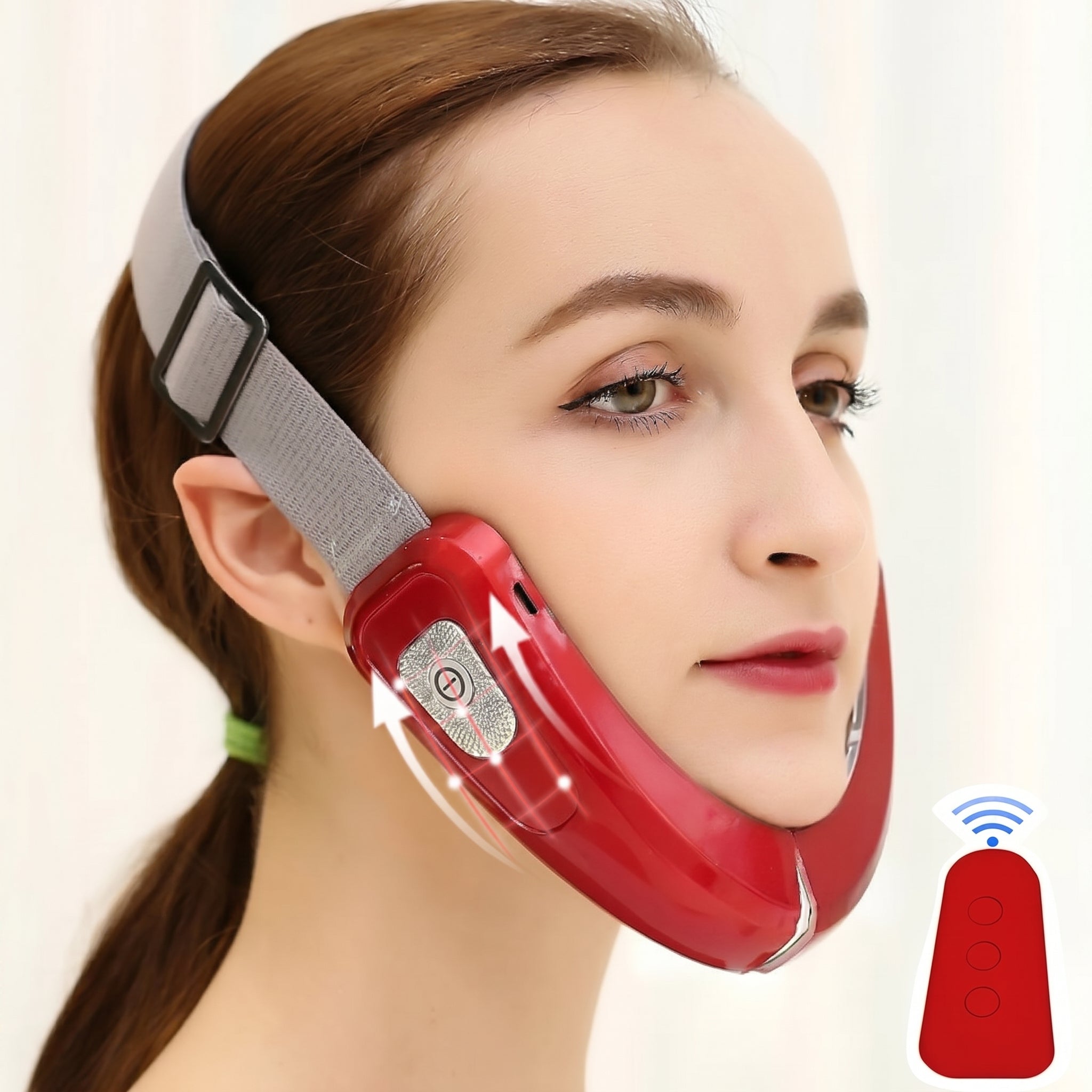 Reductor de Papada Masajeador Facial con Luz Led