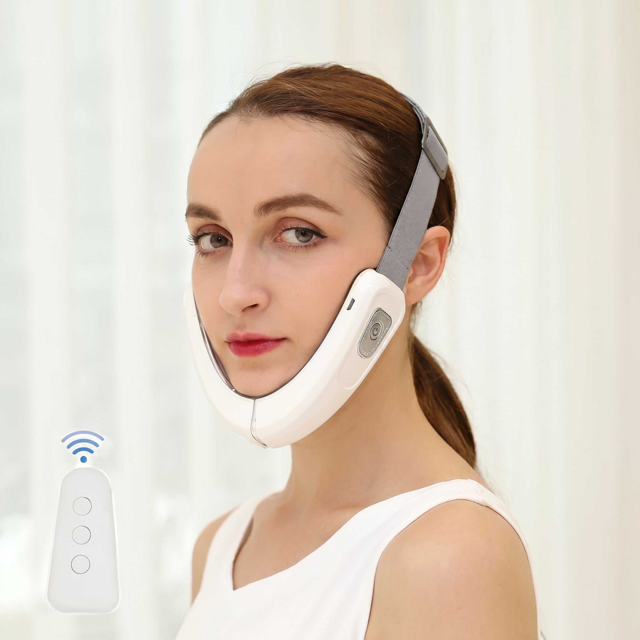 Reductor de Papada Masajeador Facial con Luz Led