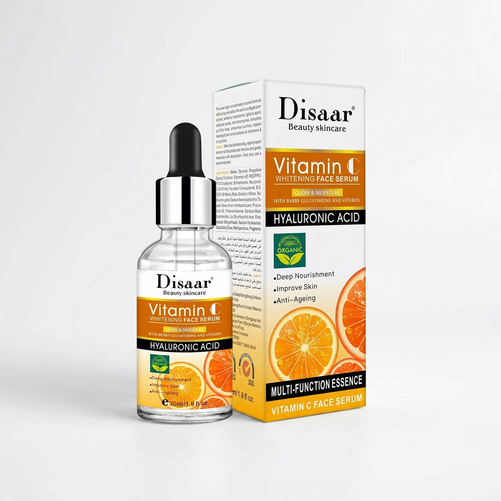 Kit Masajeador Cuello y Cara Antiedad LED + Serum Vitamin C