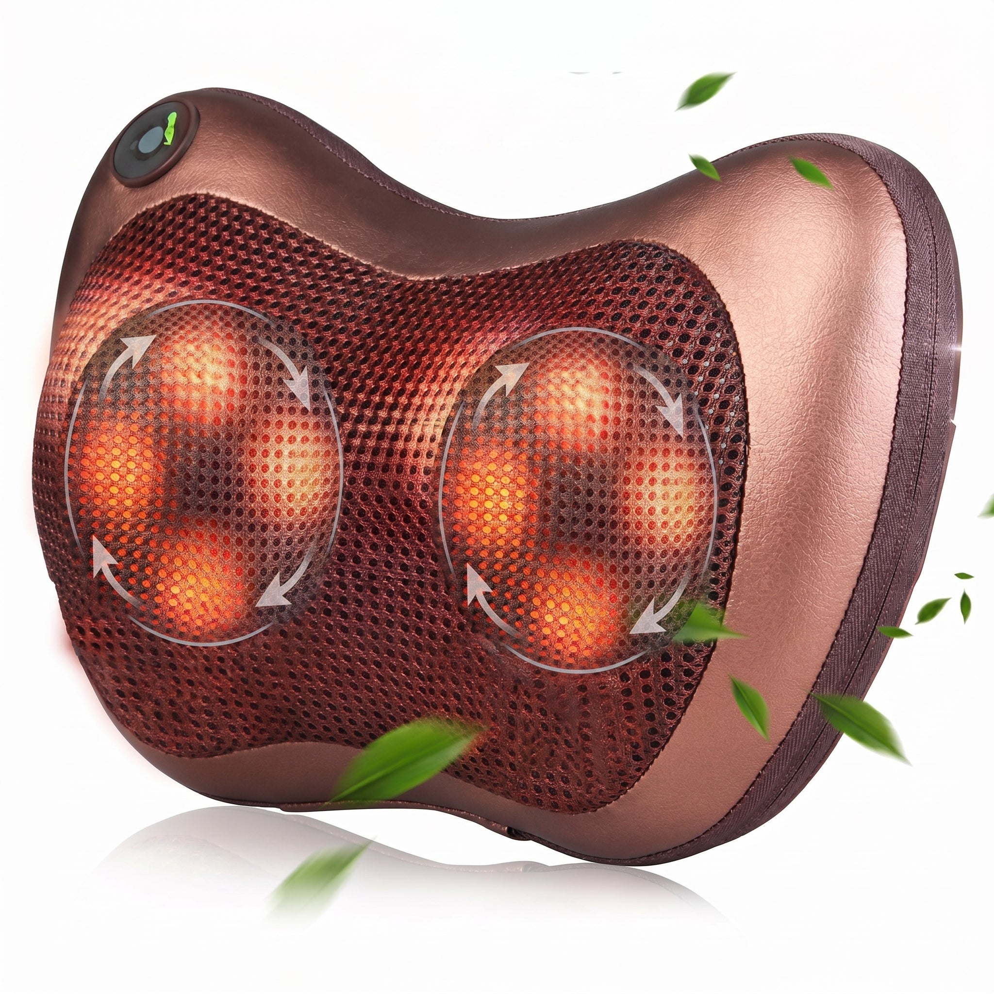 Masajeador de Almohada Doble Hélice Eléctrico Lumbar Cuello y Espalda