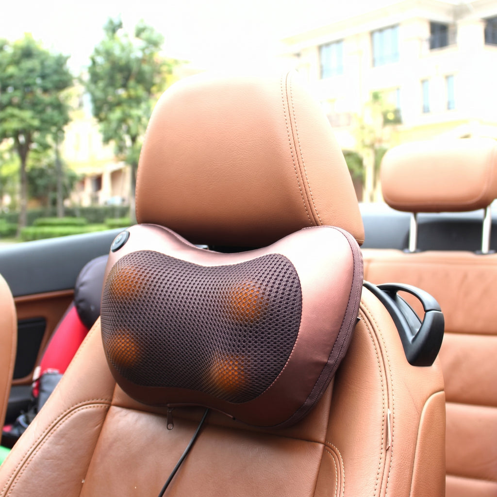 Masajeador de Almohada Doble Hélice Eléctrico Lumbar Cuello y Espalda
