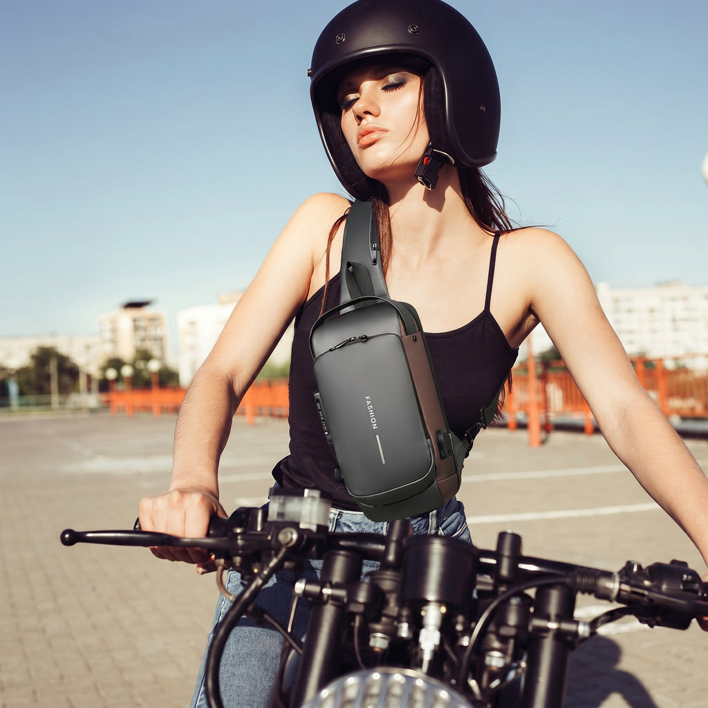 Bolso Antirrobo con Puerto de Carga USB Impermeable