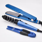 Kit de Plancha de Cabello, Rizadora y Peine
