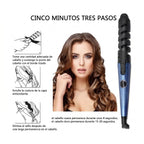 Kit de Plancha de Cabello, Rizadora y Peine