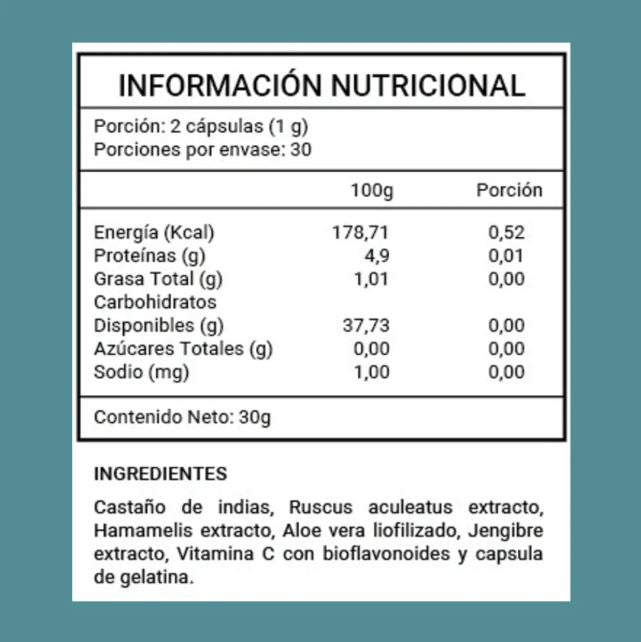 Kumara Hemorrid Alivio Rápido de Hemorroides 60 Cápsulas 500mg