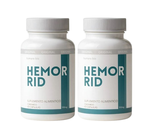 Pack X2 Kumara Hemorrid Alivio Rápido de Hemorroides 60 Cápsulas 500mg