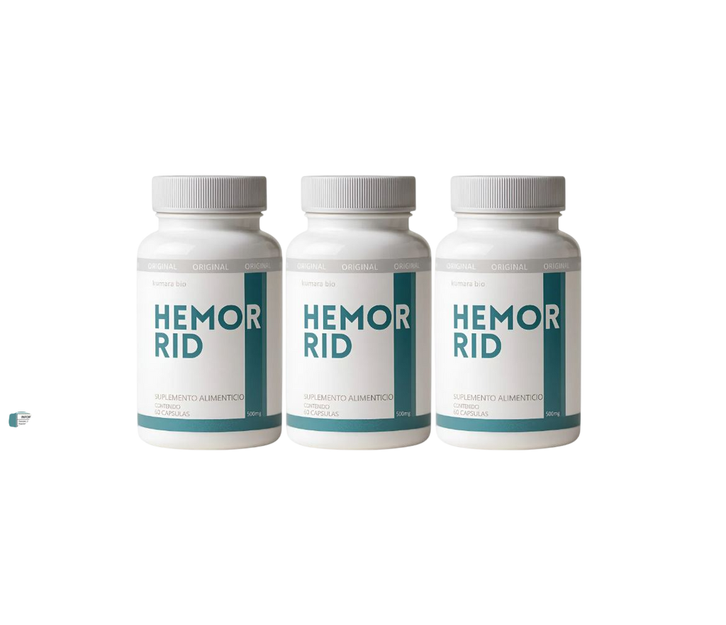 Pack X3 Kumara Hemorrid Alivio Rápido de Hemorroides 500mg