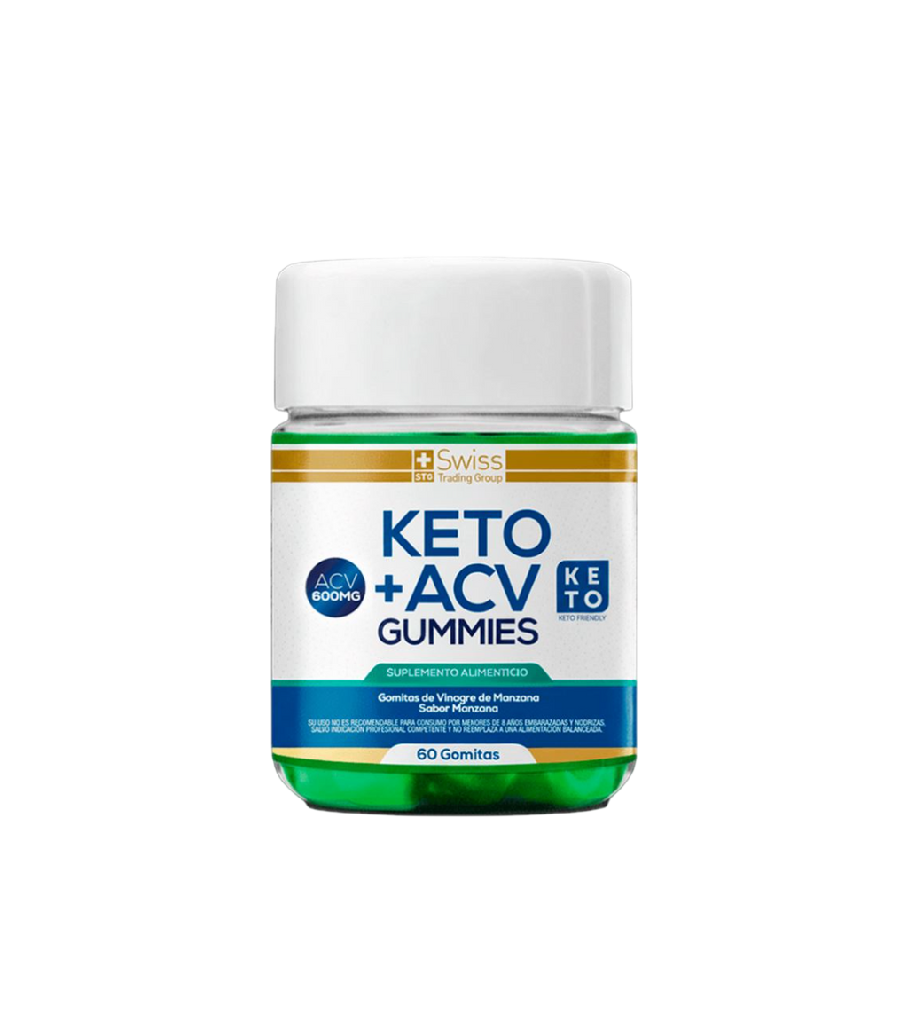 Keto Plus 60 Gomitas Vinagre de Manzana Quema Grasa Sin Azúcar