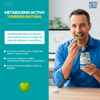 Keto Plus 60 Gomitas Vinagre de Manzana Quema Grasa Sin Azúcar