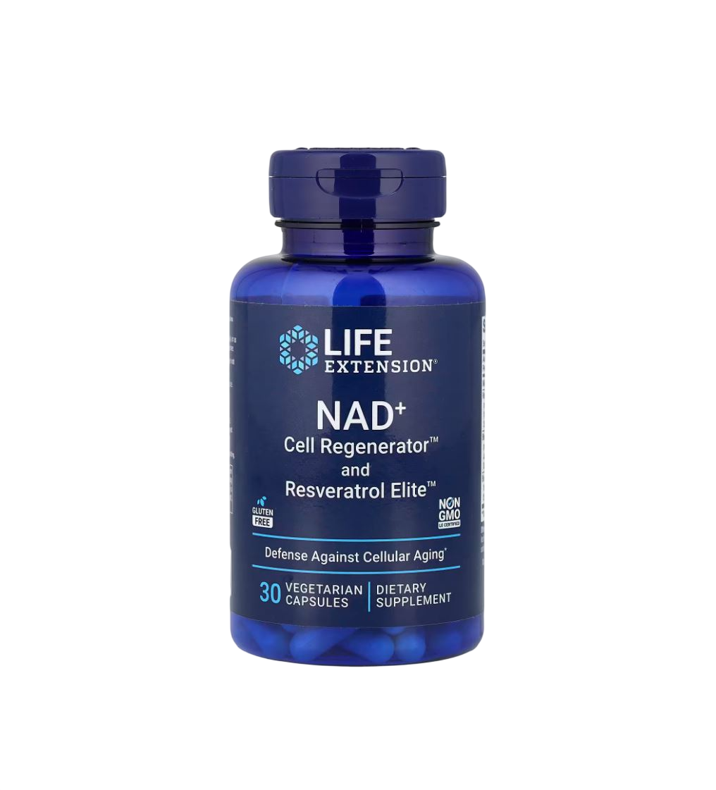 Life Extension Nad + Cell Regenerador celular y Resveratrol 30 Caps