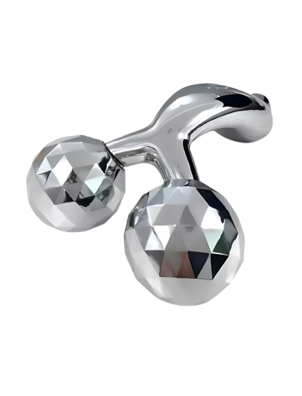 Masajeador Facial 3D de Rodillo Doble