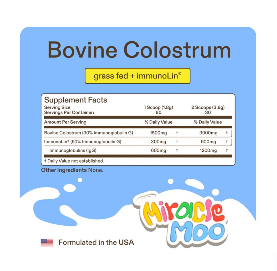 Miracle Moo Bovino Calostro