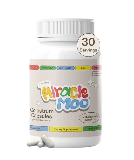 Miracle Moo - Calostro Bovinos Cápsulas 1500 mg