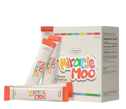 Miracle Moo - Calostro Bovinos Orange Stick Packets 30 Sobres