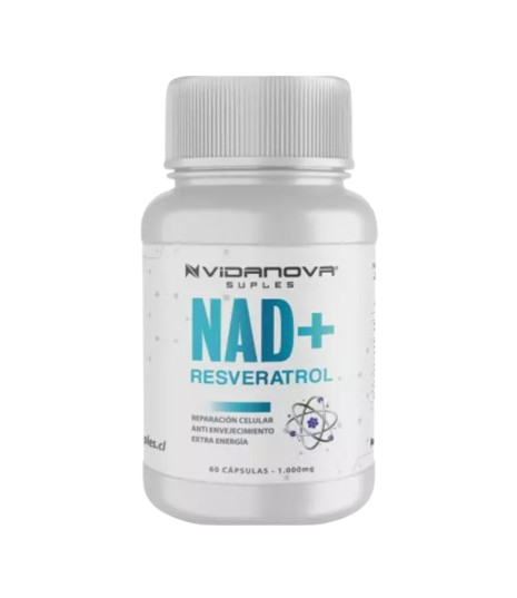 NAD+ Resveratrol 1000mg 60 Cápsulas Original - Vidanova Suples