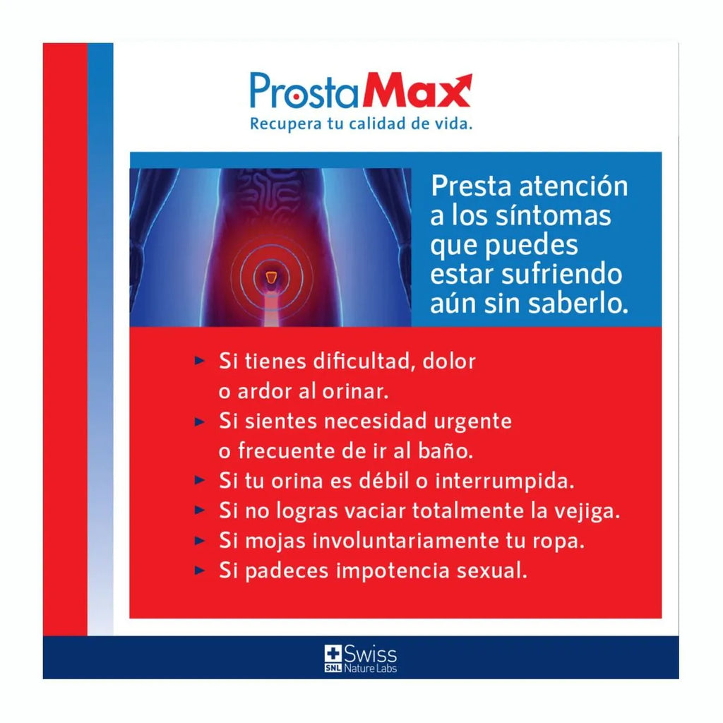 Prostamax Suplemento Cuidado Natural de la Próstata 60 Caps