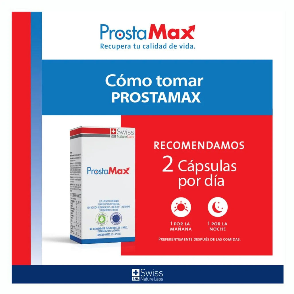 Prostamax Suplemento Cuidado Natural de la Próstata 60 Caps
