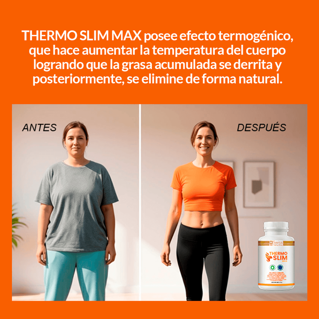 Thermo Slim Max Derrite Grasa Abdominal 60 Caps