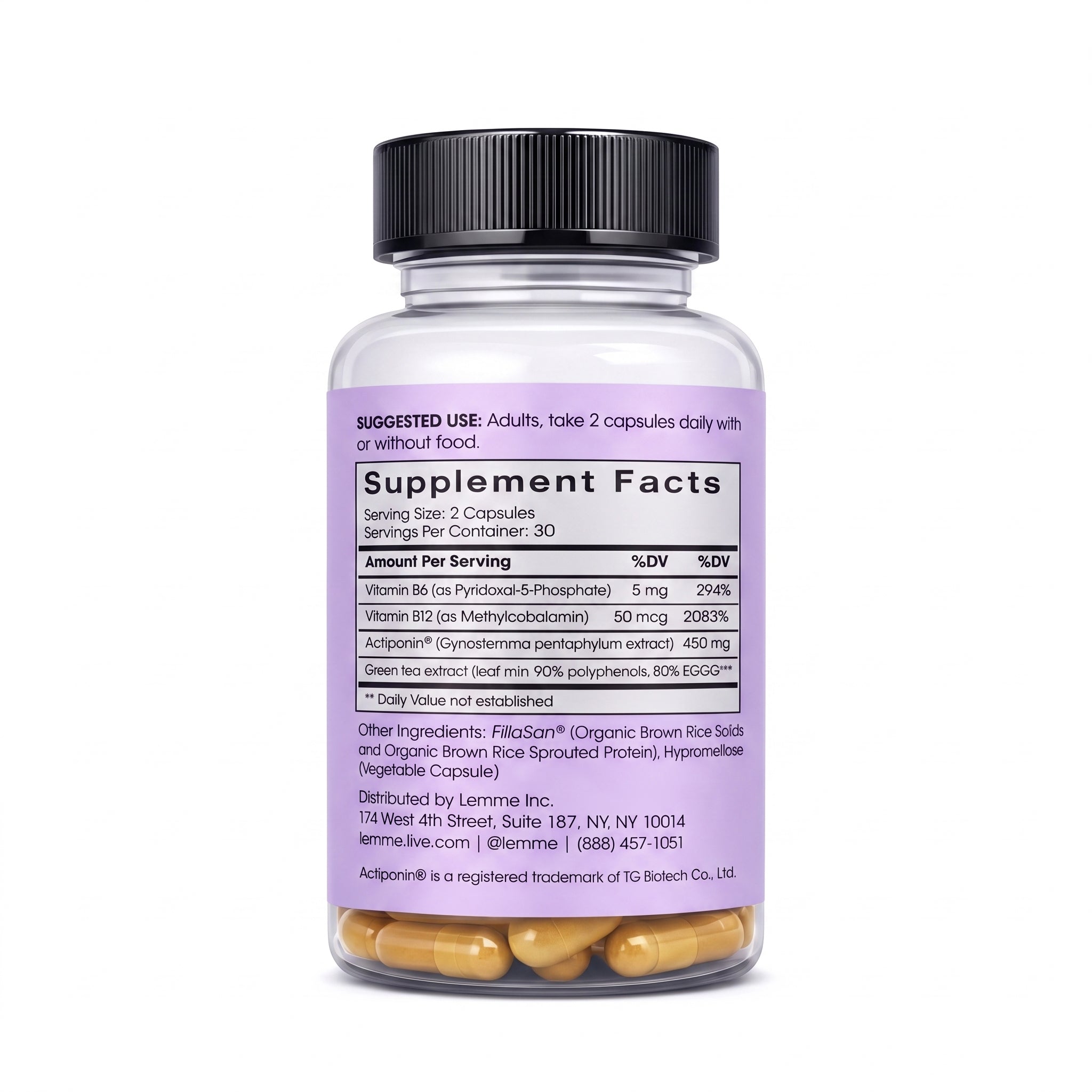 Lemme Burn Metabolismo y activador de AMPK 60 Caps