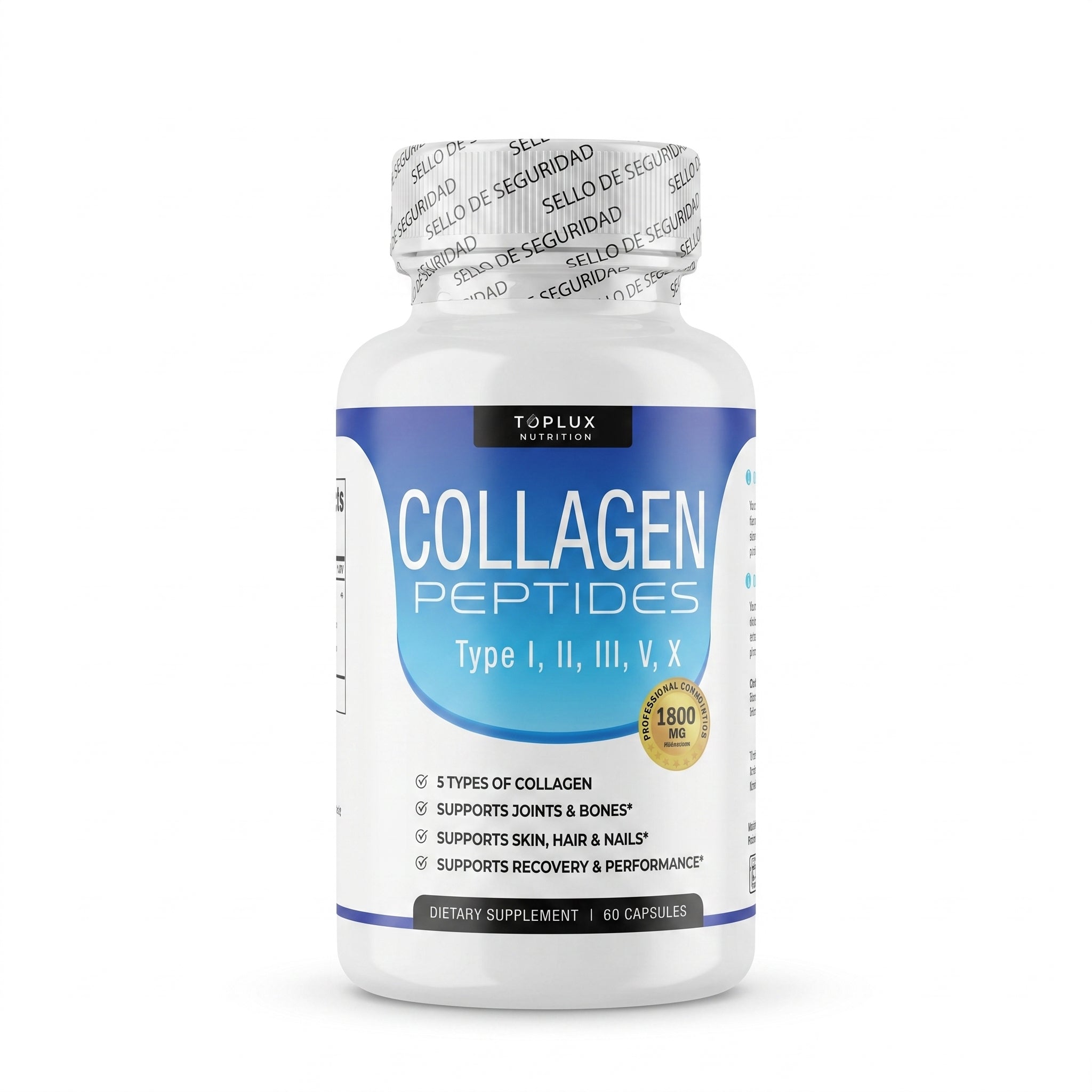 Collagen Peptides Toplux Nutrition 60 Caps