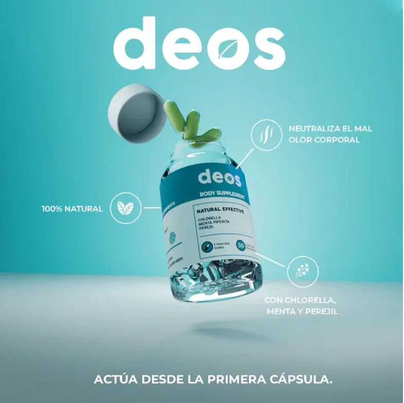 Deos Desodorante Interno Natural 30 Caps