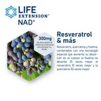 Life Extension Nad + Cell Regenerador Celular y Resveratrol 30 Caps