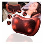 Masajeador de Almohada Doble Hélice Eléctrico Lumbar Cuello y Espalda