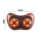 Masajeador de Almohada Doble Hélice Eléctrico Lumbar Cuello y Espalda