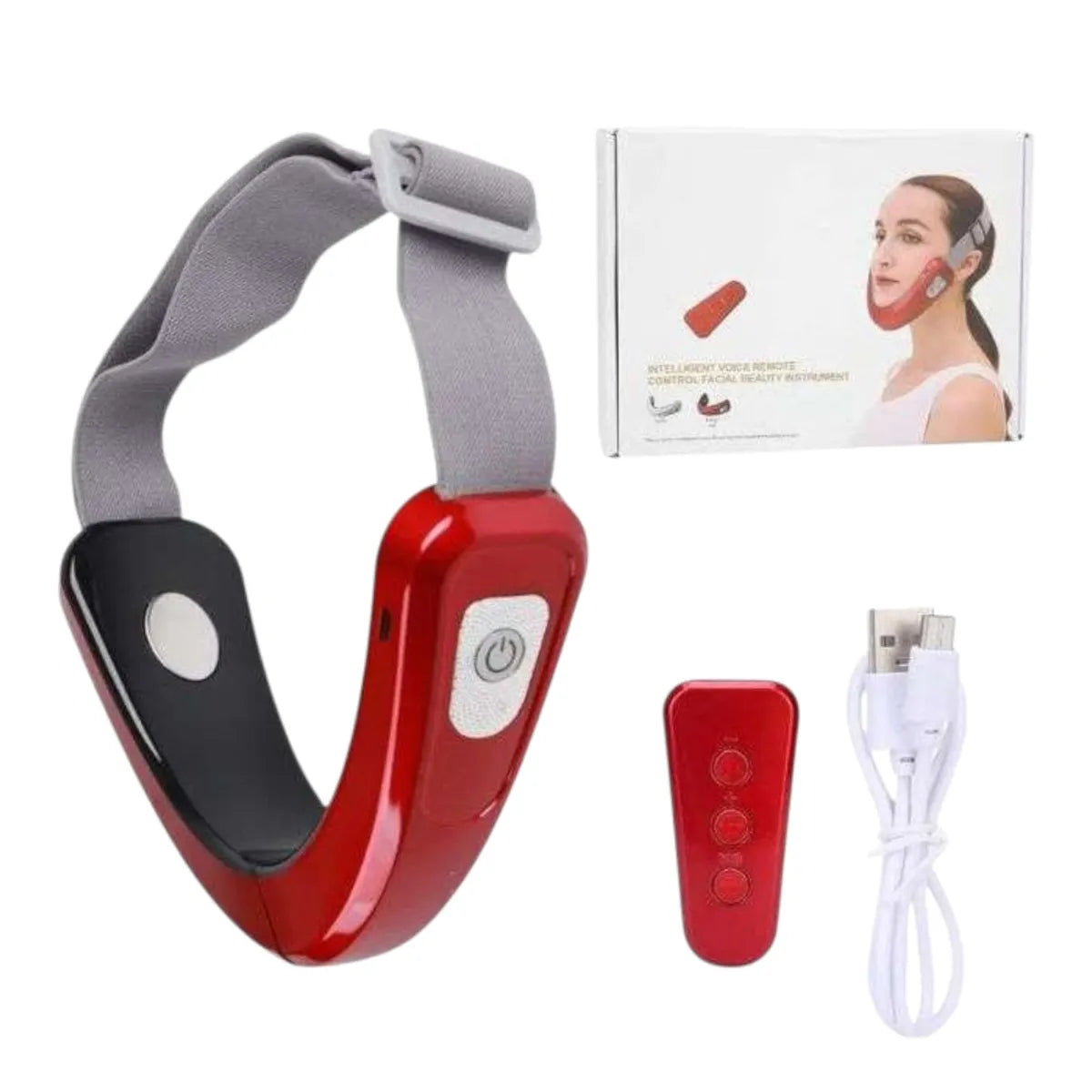 Reductor de Papada Masajeador Facial con Luz Led